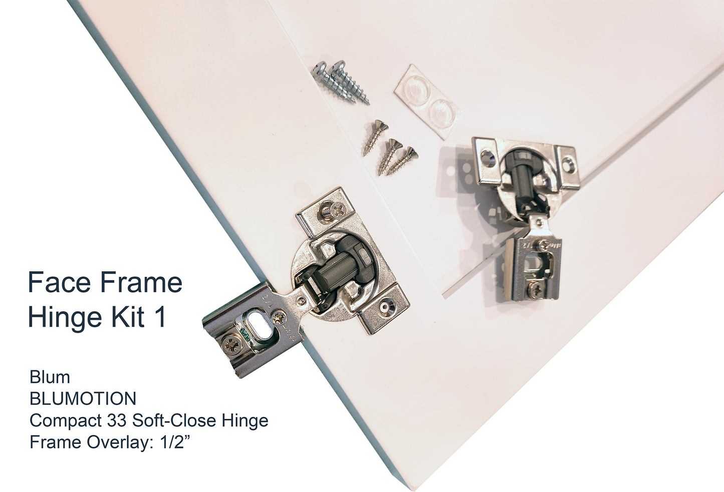 Face Frame Hinge Kit - 1/2" Overlay