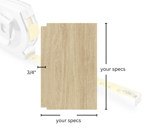 3/4" Cover Panel, Filler, or Toe Kick