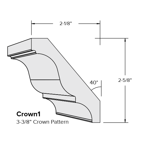 Painted - Crowns and Cabinet Moldings