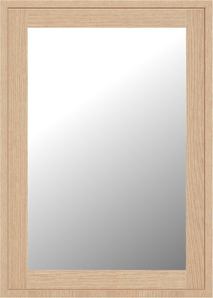 Lujo Wood Grain Euro Shaker Glass Door #485.7-EURO-GLASS